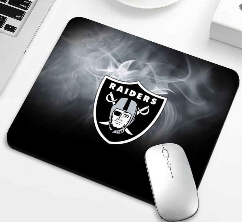 ZYJTEK Gaming Mouse Pad for Football Sports Fans,Black Design Non-Slip Rubber Base Square Mousepad for Computers Laptop Desk Mat - Image 1